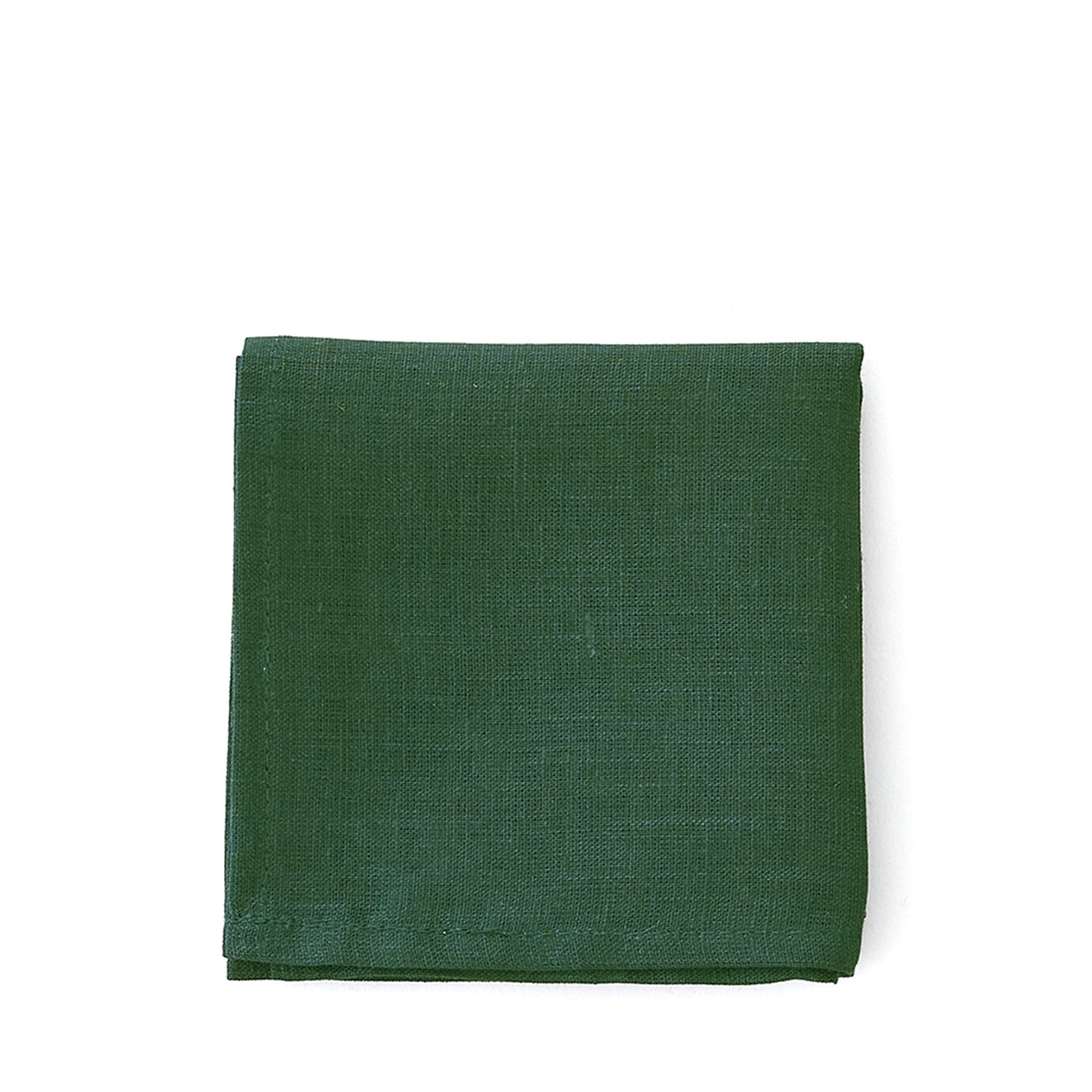 Fog Linen Work Linen Handkerchief: Vert Ecossais