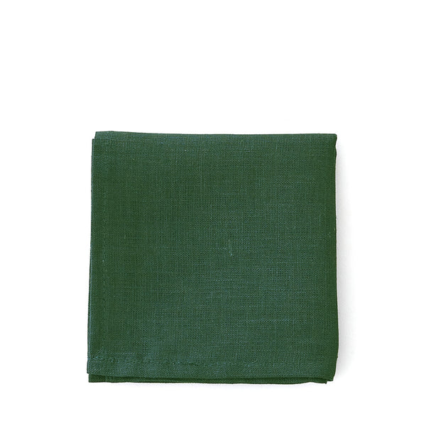 Fog Linen Work Linen Handkerchief: Vert Ecossais