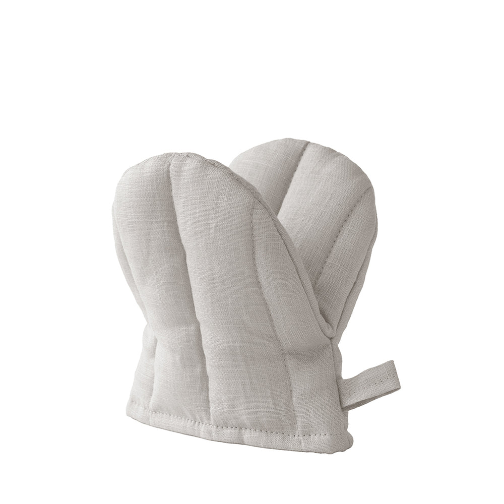 Fog Linen Work Linen Oven Mitten: Natural