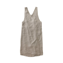 Fog Linen Work Linen Over Dress Apron: Natural