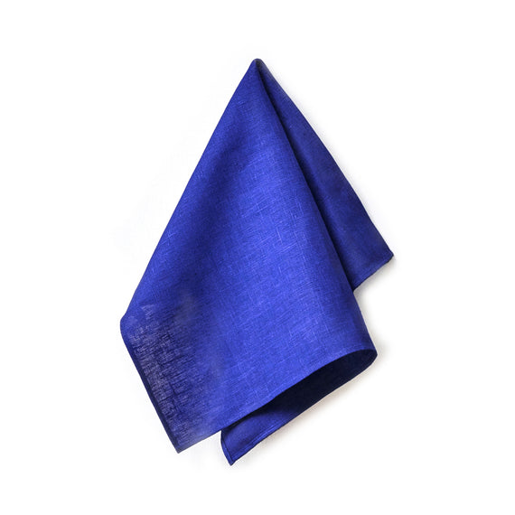 Fog Linen Work Linen Tea Towel: Iris