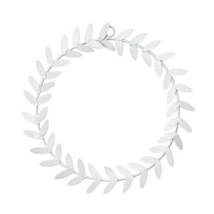Fog Linen Work Metal Olive Wreath: White