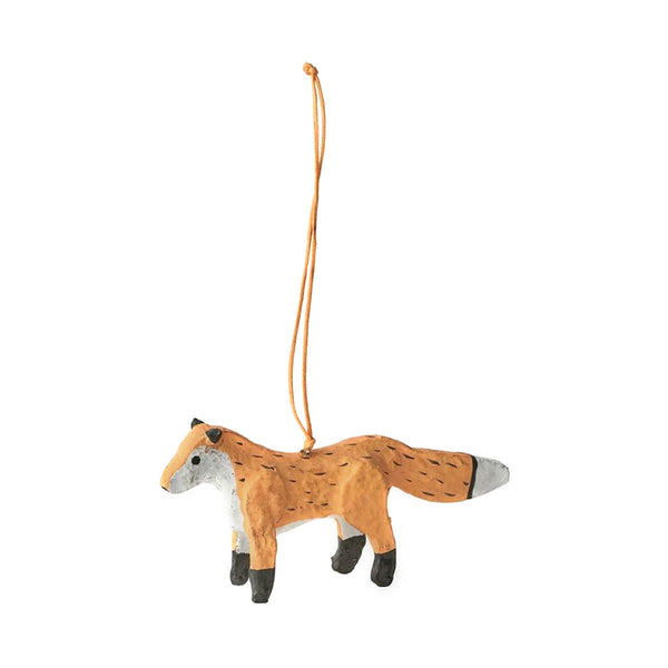 Fog Linen Work Papier Maché Ornament: Fox