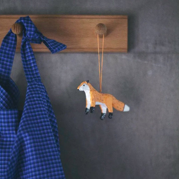 Fog Linen Work Papier Maché Ornament: Fox