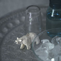 Fog Linen Work Papier Maché Ornament: Polar Bear