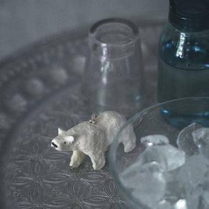 Fog Linen Work Papier Maché Ornament: Polar Bear