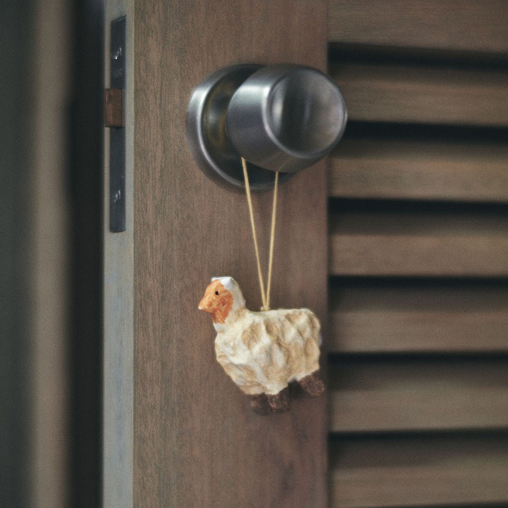 Fog Linen Work Papier Maché Ornament: Sheep
