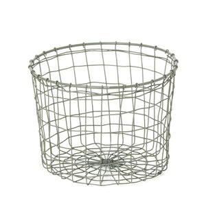Fog Linen Work Round Pot Basket