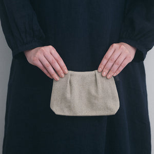 Fog Linen Work Seg Pouch (S): Natural