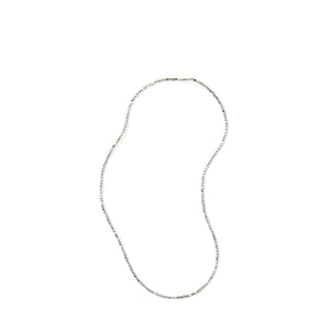 Fog Linen Work Silver Beads Necklace (S)