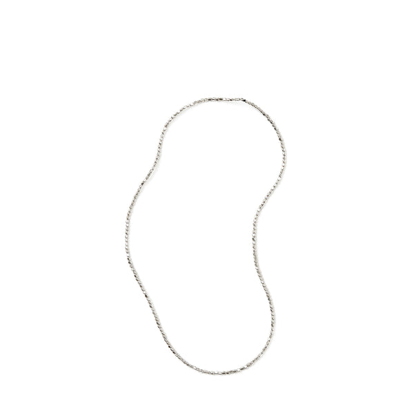 Fog Linen Work Silver Beads Necklace (S)