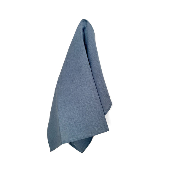 Fog Linen Work Thick Linen Tea Towel: Bluette