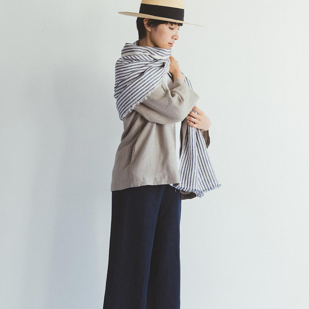 Fog Linen Work Tuz Fringe Scarf: Jasper