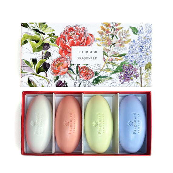 Fragonard Herbarium Fleurs Soap Gift Set 4 x 50g