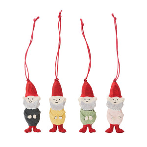 Gnome Ornaments - 4 Piece Set
