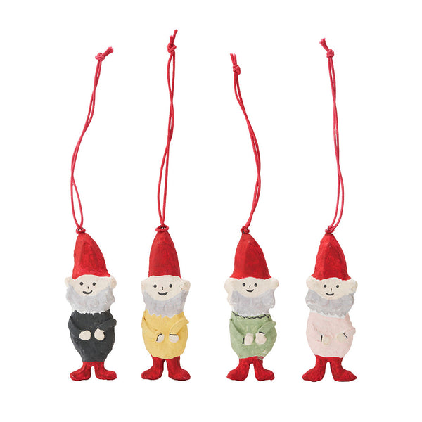 Gnome Ornaments - 4 Piece Set
