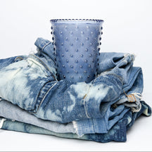Simpatico Indigo Denim Hobnail 100hr Candle