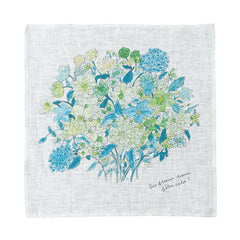 Isabelle Boinot Handkerchief: Blue Bouquet