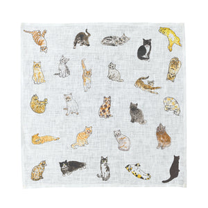Isabelle Boinot Handkerchief: Cat