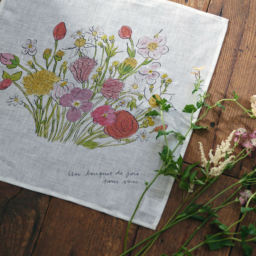 Isabelle Boinot Handkerchief: Wildflowers