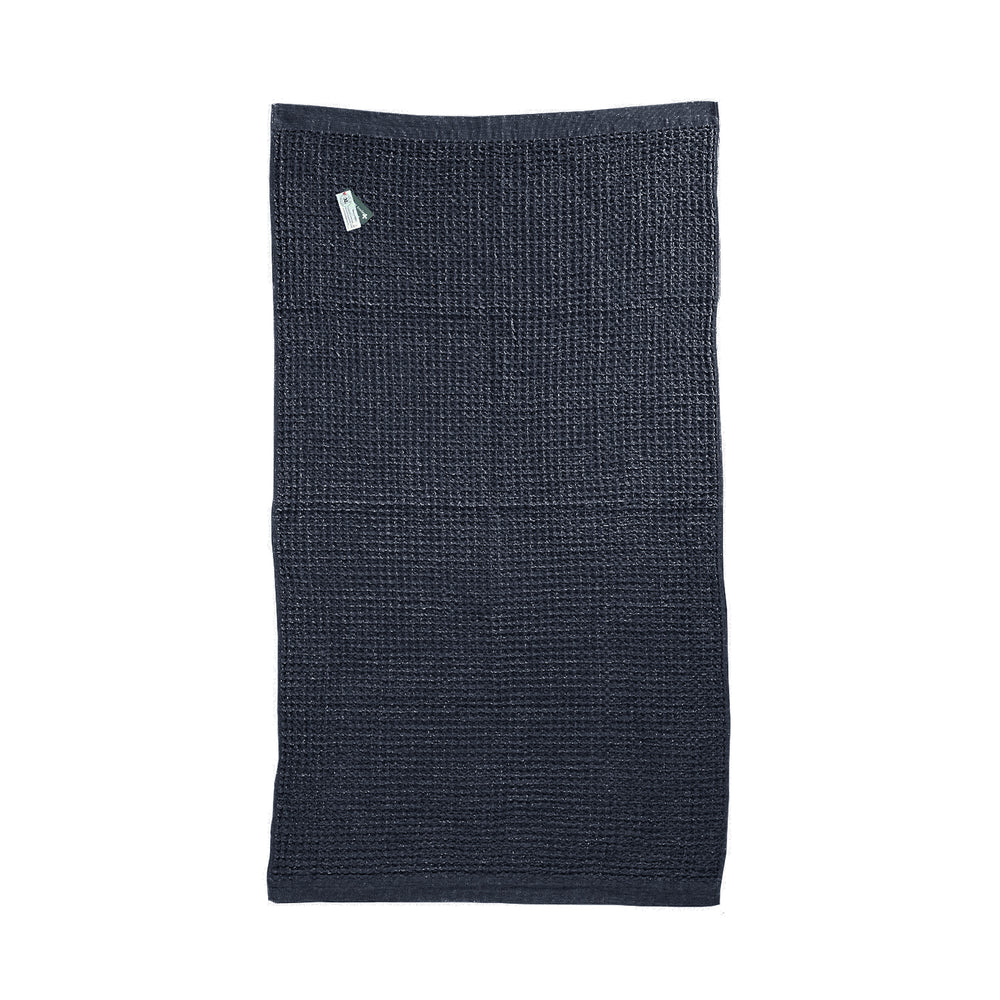 Kontex Brera Waffle Bath Sheet - Navy