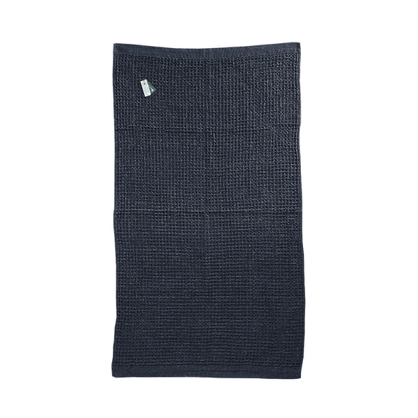 Kontex Brera Waffle Bath Sheet - Navy