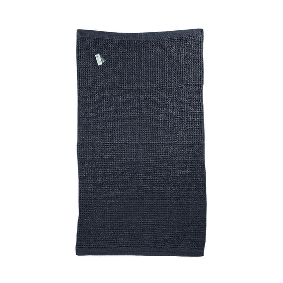 Kontex Brera Waffle Bath Sheet - Navy