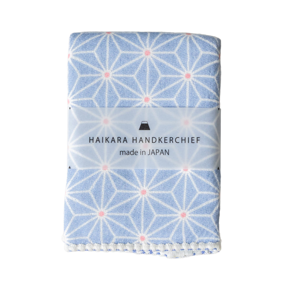 Kontex Haikara Handkerchief - Asanoha Blue