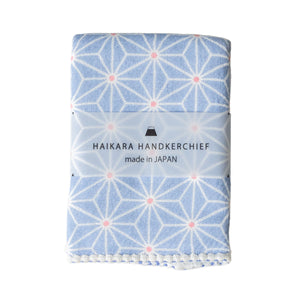 Kontex Haikara Handkerchief - Asanoha Blue