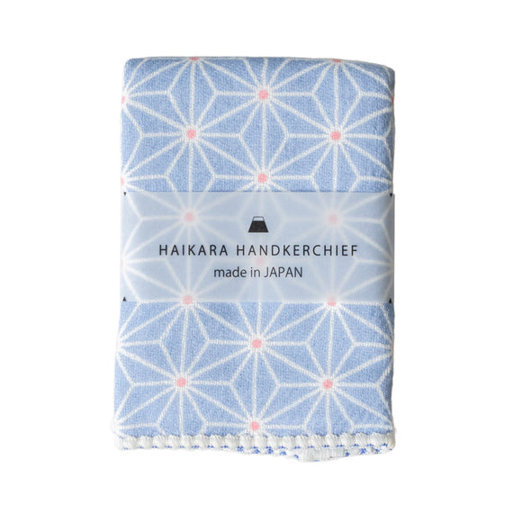 Kontex Haikara Handkerchief - Asanoha Blue