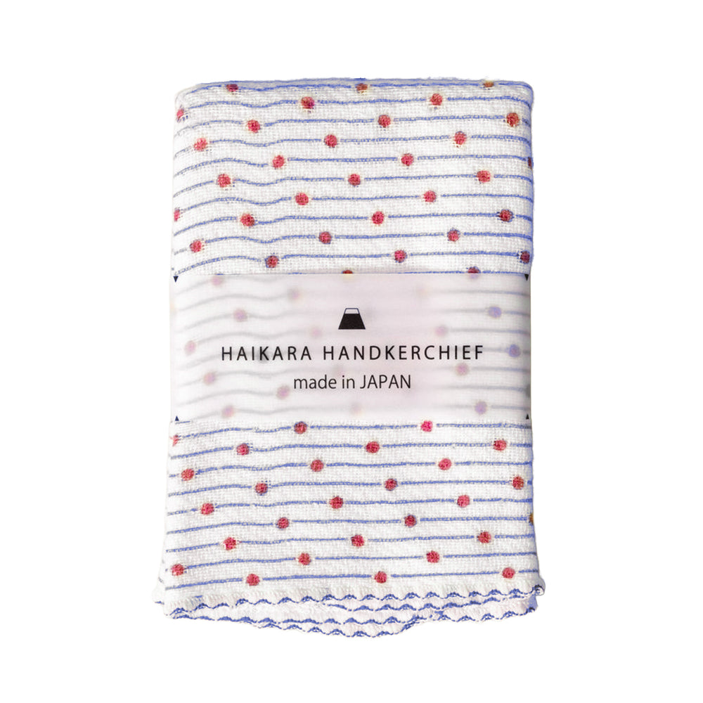 Kontex Haikara Handkerchief - Sudare Navy