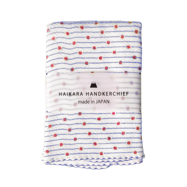 Kontex Haikara Handkerchief - Sudare Navy