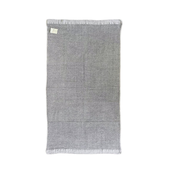 Kontex Vintage Waffle Towel Charcoal - 125cm x 190cm