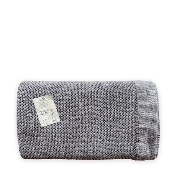 Kontex Vintage Waffle Towel Charcoal - 125cm x 190cm