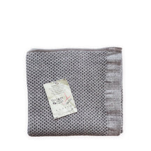 Kontex Vintage Waffle Towel Charcoal - 36cm x 83cm
