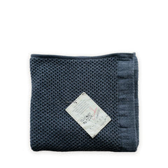 Kontex Vintage Waffle Towel Navy - 36cm x 83cm