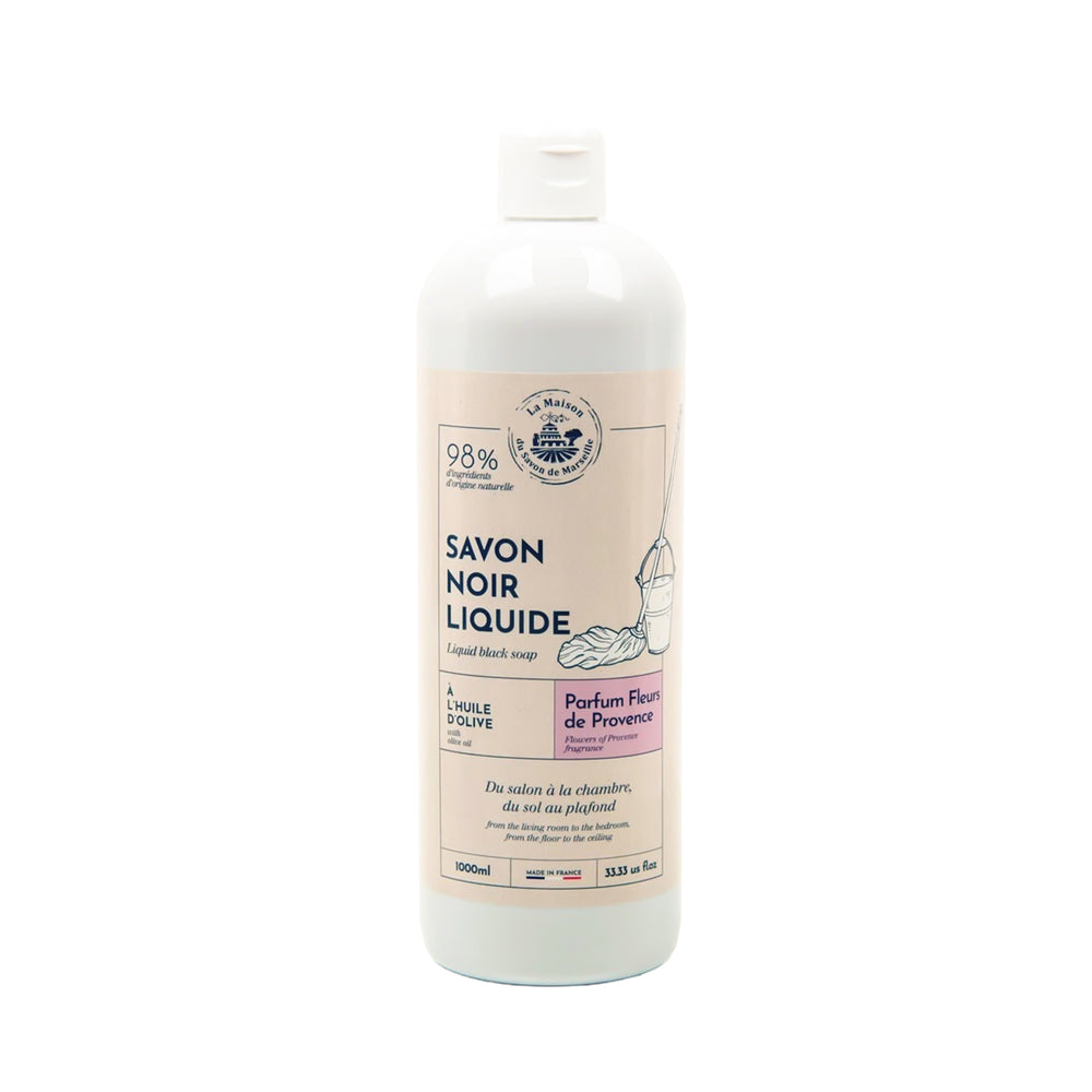 La Maison du Savon de Marseille Liquid Black Soap - Flowers of Provence 1L