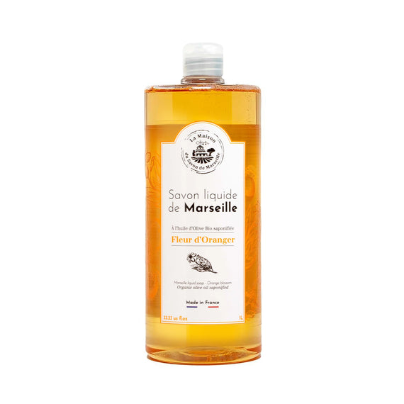 La Maison du Savon de Marseille Liquid Marseille Soap 1L - Orange Blossom