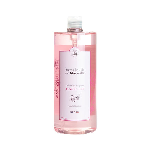 La Maison du Savon de Marseille Liquid Marseille Soap 1L - Rose