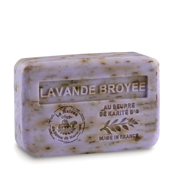 La Maison du Savon de Marseille Shea Butter Soap 250g - Lavande Broyee / Crushed Lavender