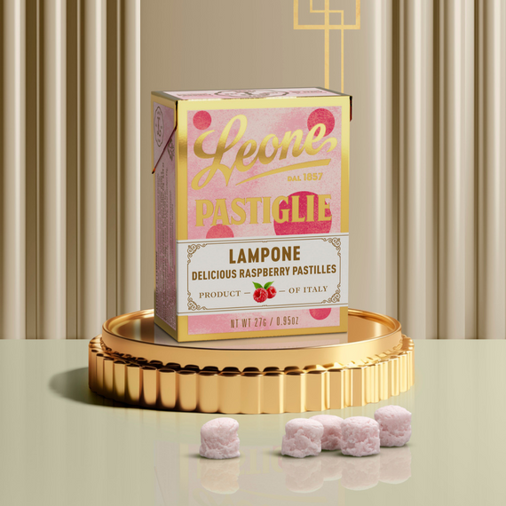 Leone 1857 Delicious Raspberry Pastilles in Box