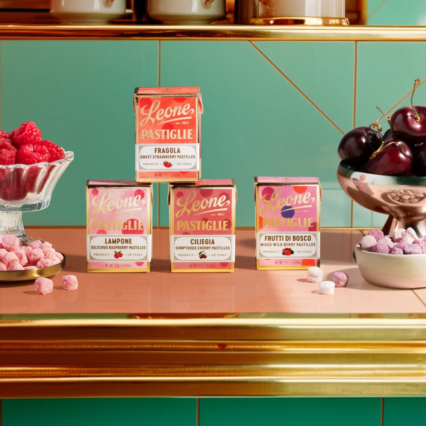 Leone 1857 Delicious Raspberry Pastilles in Box