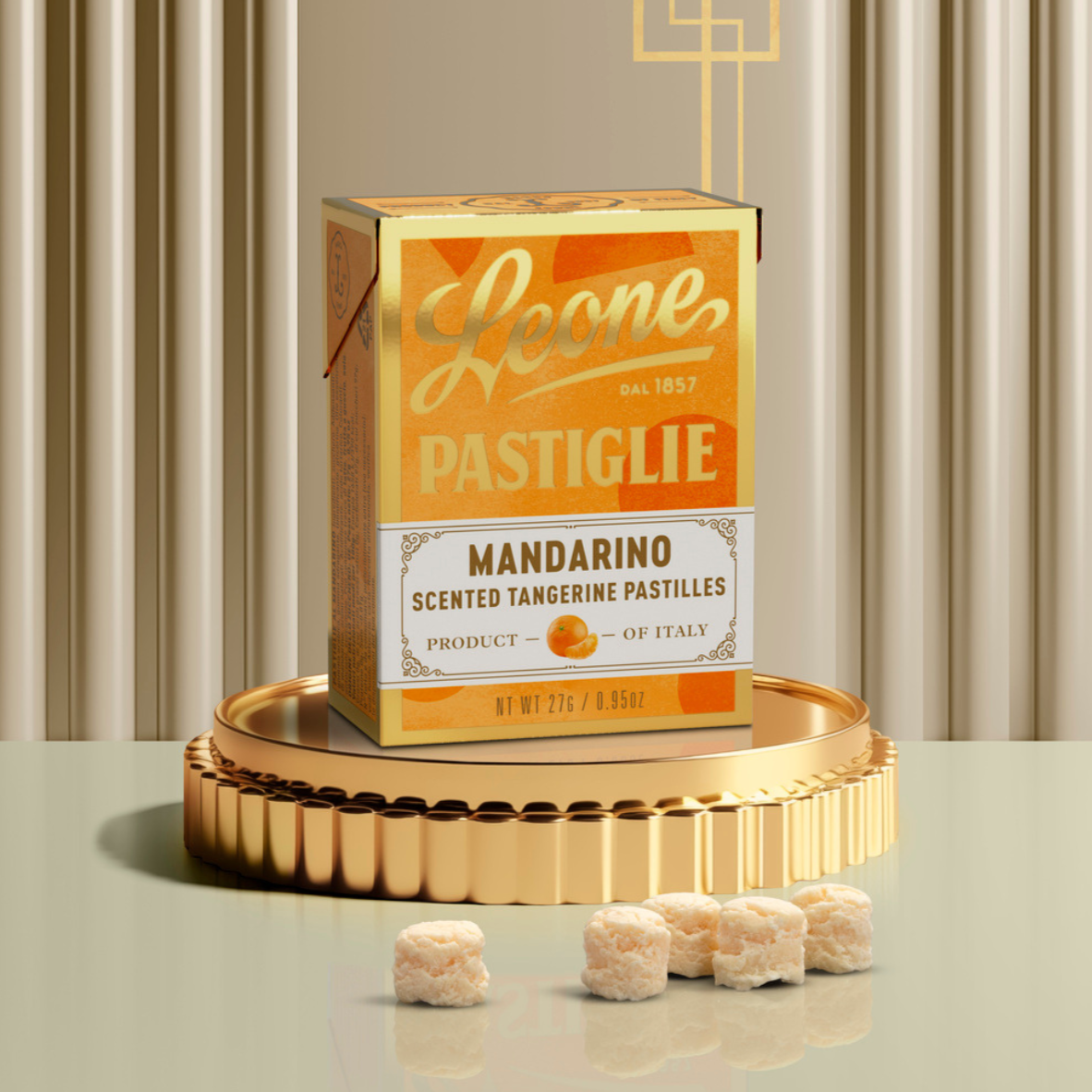 Leone 1857 Scented Tangerine Pastilles in Box
