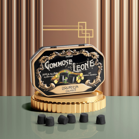 Leone 1857 Sugar Free Orange Liquorice in Gummy Tin - 42g
