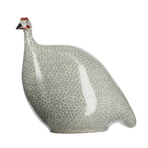 Les Ceramiques de Lussan Pintade (Guinea Fowl) Large - Polar Blue