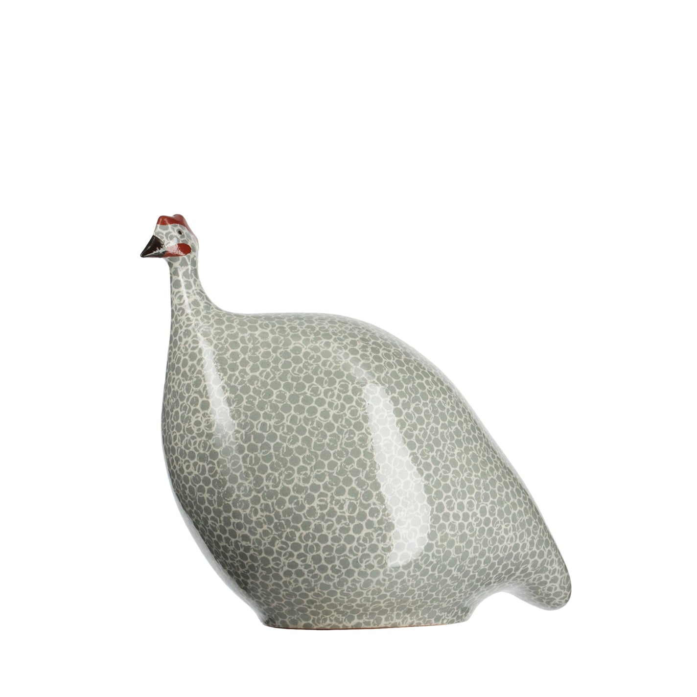 Les Ceramiques de Lussan Pintade (Guinea Fowl) Small - Polar Blue