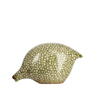 Les Ceramiques de Lussan Quail Pecking - Green