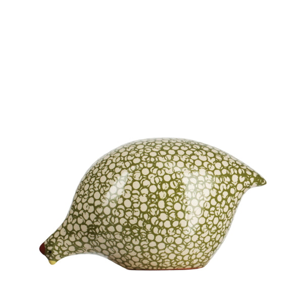 Les Ceramiques de Lussan Quail Pecking - Green
