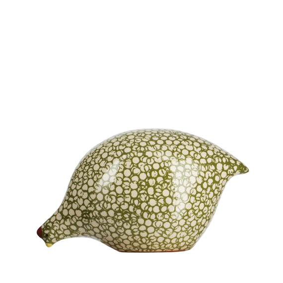 Les Ceramiques de Lussan Quail Pecking - Green