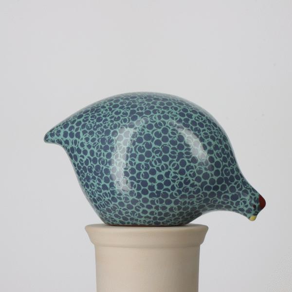 Les Ceramiques de Lussan Quail Pecking - Turquoise